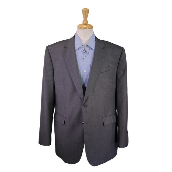 Charles Tyrwhitt Men's Classic Fit Gray Wool Blazer Jacket 2-Button 46R - Picture 1 of 11